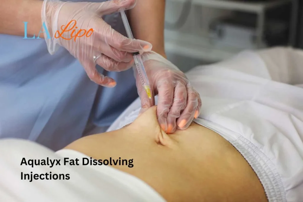 woman having fat dissolving injections Thatcham in the stomach