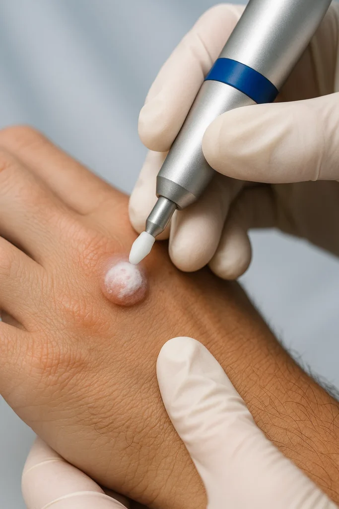example of wart removal Thatcham using cryopen