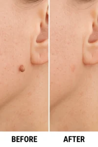 Skin tags removal Thatcham before and after